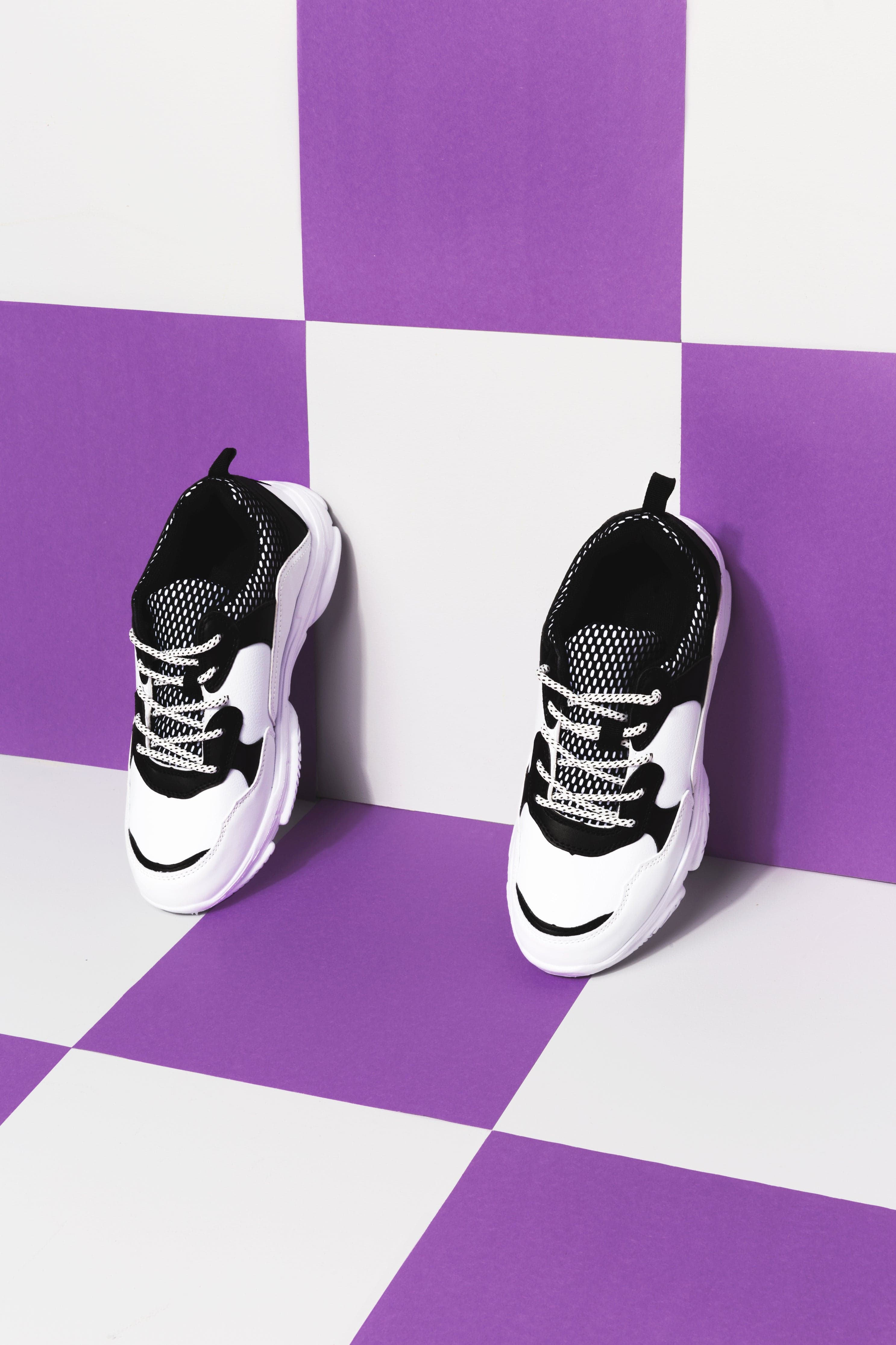 sneakers noir et blanc